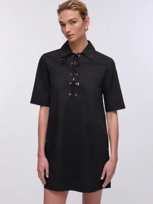 Liu Jo Short Poplin Dress czarny