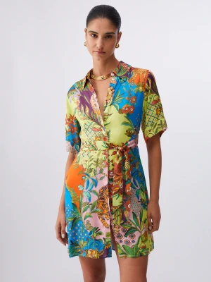 Liu Jo Short Printed Satin Dress LIUJO