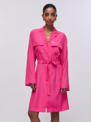 Liu Jo Short Shirt Dress różowy