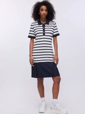 Liu Jo Short Striped Dress niebieski