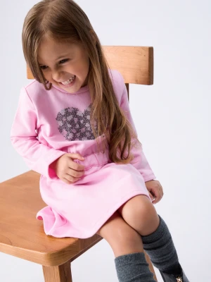 Liu Jo Short Sweatshirt Dress różowy