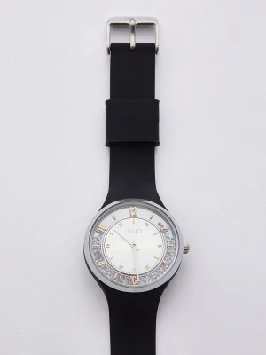 Liu Jo Silicone Watch With Sparkles czarny