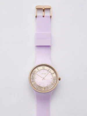 Liu Jo Silicone Watch With Sparkling Details Wisteria