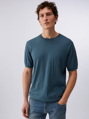 Zdjęcie produktu Liu Jo Silk-blend Knit T-shirt niebieski