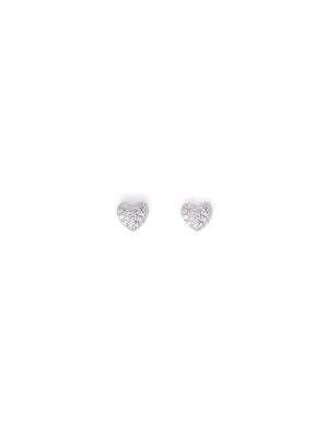 Liu Jo Silver Earrings With Heart-shaped Charm