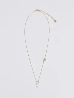 Liu Jo Silver Necklace With Charm Gold Colour