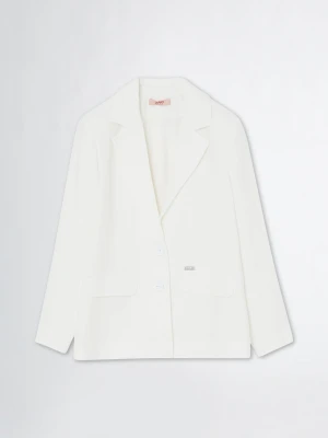 Liu Jo Single-breasted Blazer biały