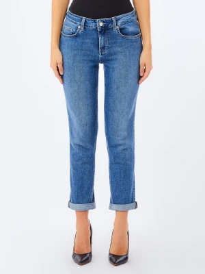 Liu Jo Skinny Jeans With Cuff Blue Denim