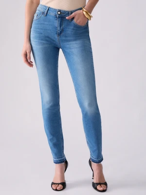 Liu Jo Skinny Stonewash Jeans Blue Denim