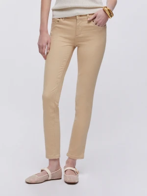 Liu Jo Skinny Trousers beżowy