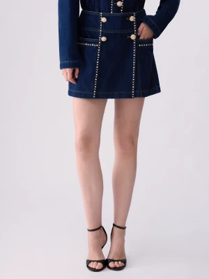 Liu Jo Skirt-pants With Rhinestones Normal Wash