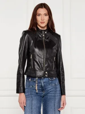 Liu Jo Skórzana kurtka | Regular Fit