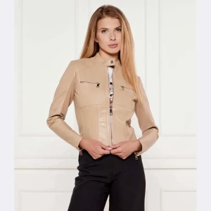 Liu Jo Skórzana kurtka | Slim Fit