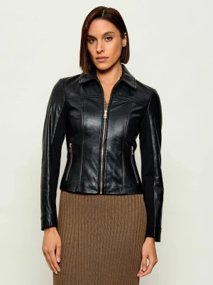 Liu Jo Skórzana kurtka | Slim Fit