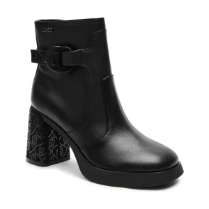 Liu Jo Skórzane botki na słupku GRACE 03