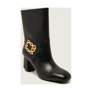 Liu Jo Skórzane botki na słupku SAMY 05