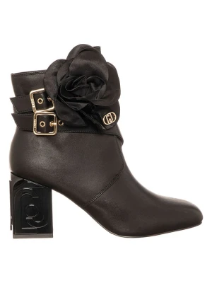 Liu Jo Skórzane botki w kolorze czarnym rozmiar: 38