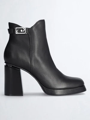 Liu Jo Skórzane botki w kolorze czarnym rozmiar: 40