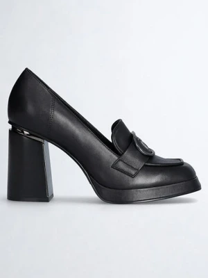 Liu Jo Skórzane czółenka w kolorze czarnym rozmiar: 39