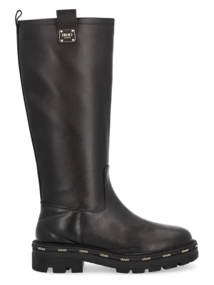 Liu Jo Skórzane kozaki w kolorze czarnym rozmiar: 40