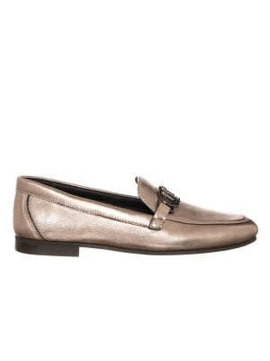 Liu Jo Skórzane mokasyny w kolorze złotym rozmiar: 38