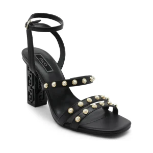 Liu Jo Skórzane sandały na słupku