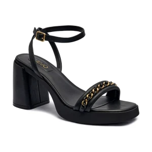 Liu Jo Skórzane sandały na słupku GISELE 11