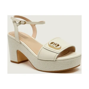 Liu Jo Skórzane sandały na słupku HARPER 04