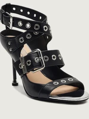 Liu Jo Skórzane sandały na szpilce TRACY 04