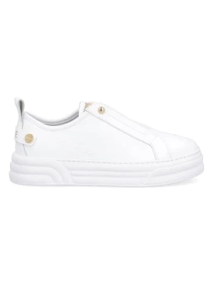 Liu Jo Skórzane slippersy w kolorze białym rozmiar: 38