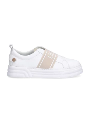 Liu Jo Skórzane slippersy w kolorze białym rozmiar: 40