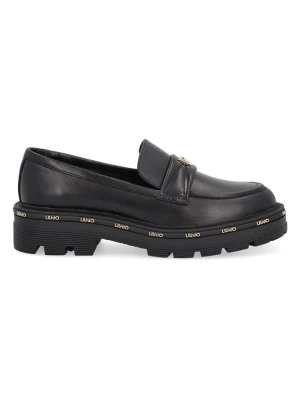 Liu Jo Skórzane slippersy w kolorze czarnym rozmiar: 37
