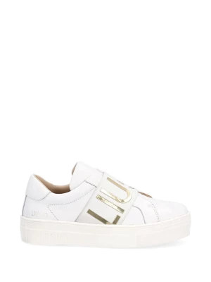 Liu Jo Skórzane sneakersy "Alicia" w kolorze białym rozmiar: 40