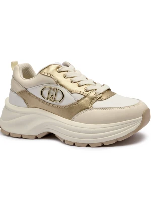 Liu Jo Skórzane sneakersy EVA 06 beżowy
