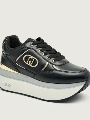 Liu Jo Skórzane sneakersy MAXI WONDER PLUS 01