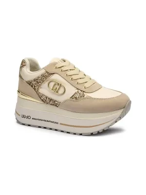 Liu Jo Skórzane sneakersy MAXI WONDER PLUS 1