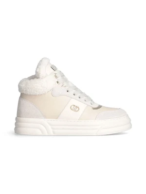 Liu Jo Skórzane sneakersy w kolorze beżowym rozmiar: 36