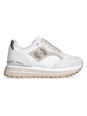 Liu Jo Skórzane sneakersy w kolorze biało-beżowym rozmiar: 38
