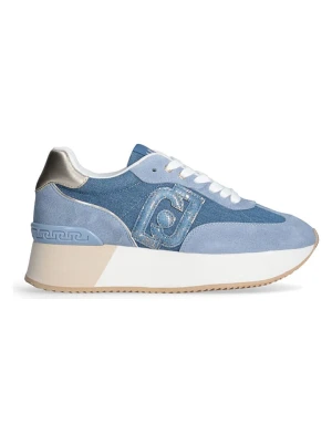 Liu Jo Skórzane sneakersy w kolorze błękitno-niebieskim rozmiar: 37