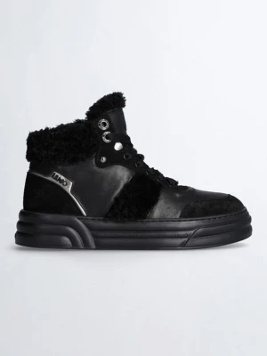 Liu Jo Skórzane sneakersy w kolorze czarnym rozmiar: 37