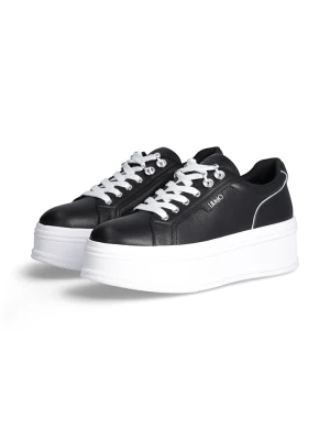 Liu Jo Skórzane sneakersy w kolorze czarnym rozmiar: 39
