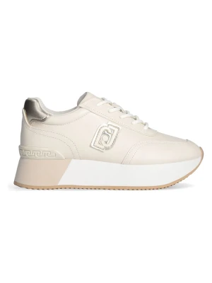 Liu Jo Skórzane sneakersy w kolorze kremowym rozmiar: 40