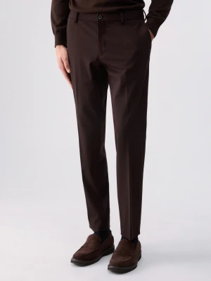 Liu Jo Slim Fit Jersey Trousers brązowy