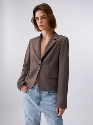 Liu Jo Slim-fit Mélange Fabric Blazer