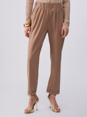 Liu Jo Slim-fit Trousers With Turn-ups LIUJO