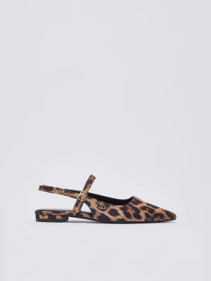 Liu Jo Slingback Flats With Animal-print