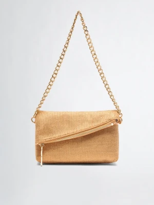 Liu Jo Small Bag With Rhinestone Detailing Camel
