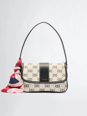 Liu Jo Small Bag With Scarf Detailing Cream