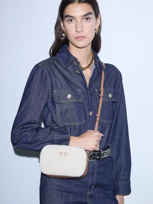 Liu Jo Small Crossbody Bag In Teddy Cream