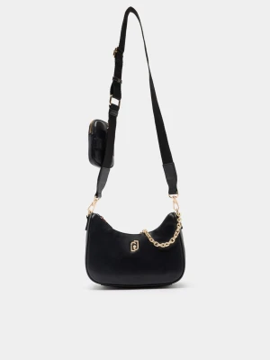 Liu Jo Small Hobo Bag With Chain czarny